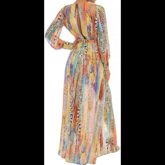 Multi Leopard Maxi Dress - Picture 2 of 2